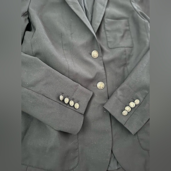 ARITZIA TALULA Exeter Boyfriend Blazer Wool Blend Jacket Black, size 8 - Picture 7 of 13